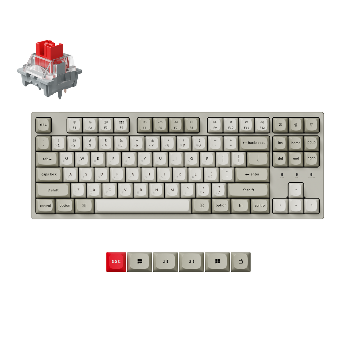 Keychron C1 Pro 8K QMK 有線機械鍵盤(注音版本)