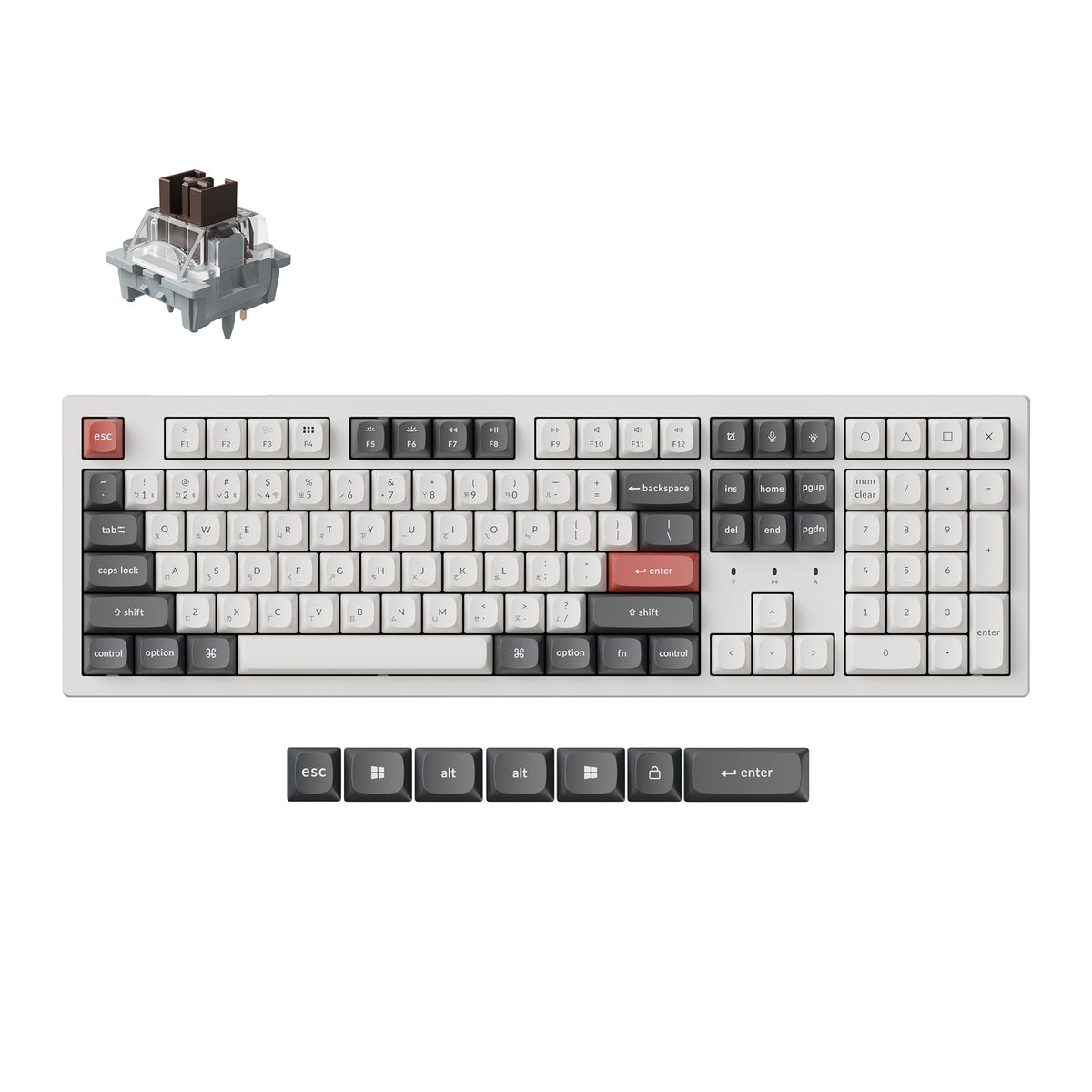 Keychron K10 Ultra 8K 無線客製化機械鍵盤(注音版本)