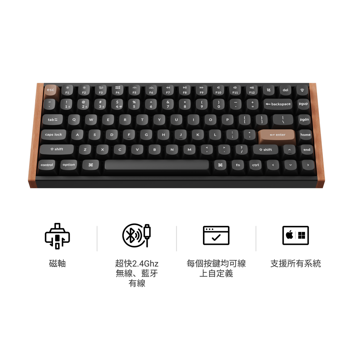 Keychron K2 HE 無線磁軸鍵盤(英文版本)