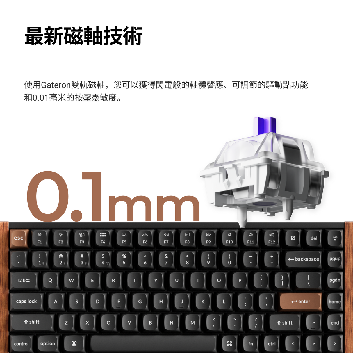 Keychron K2 HE 無線磁軸鍵盤(英文版本)