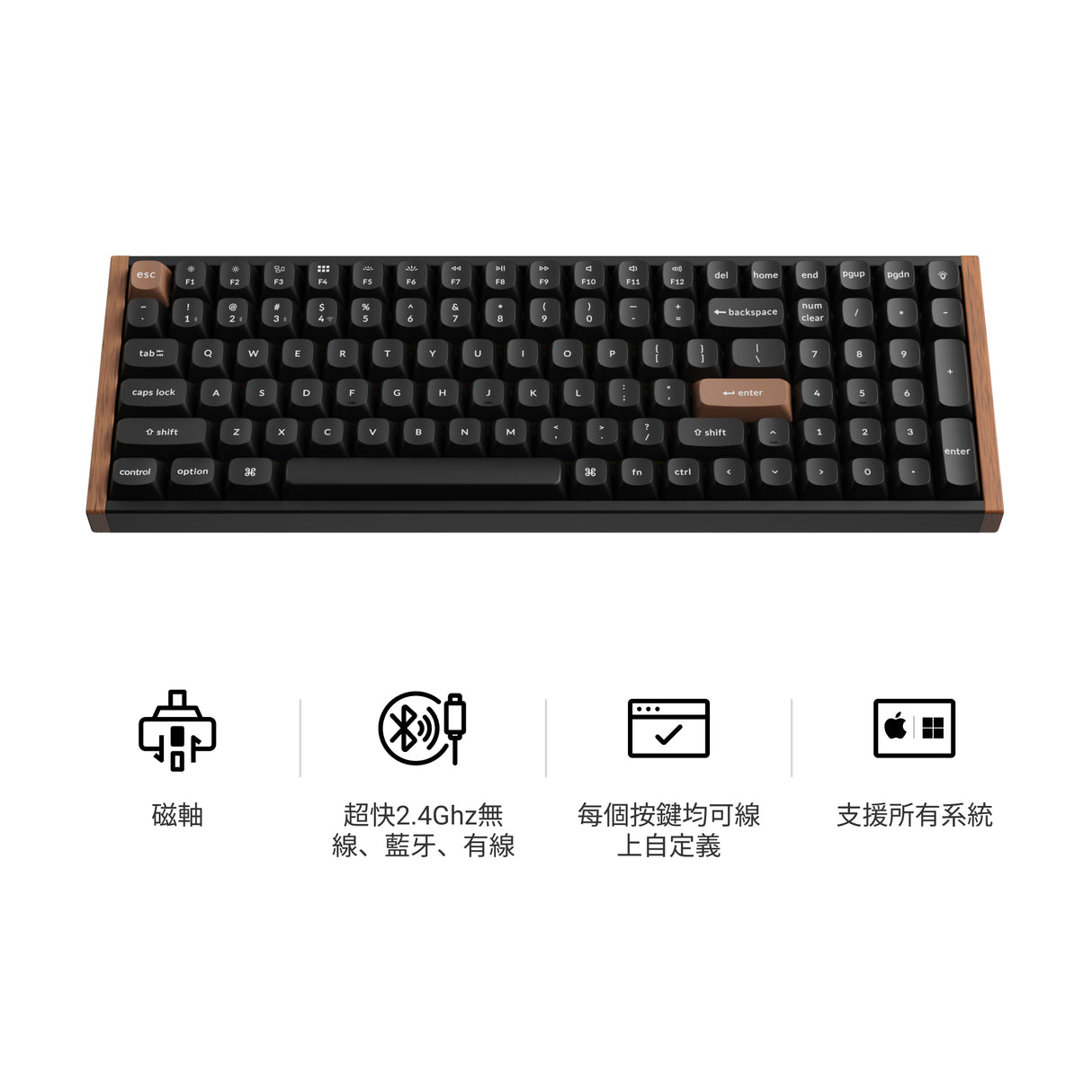 Keychron K4 HE 無線磁軸鍵盤(英文版本)