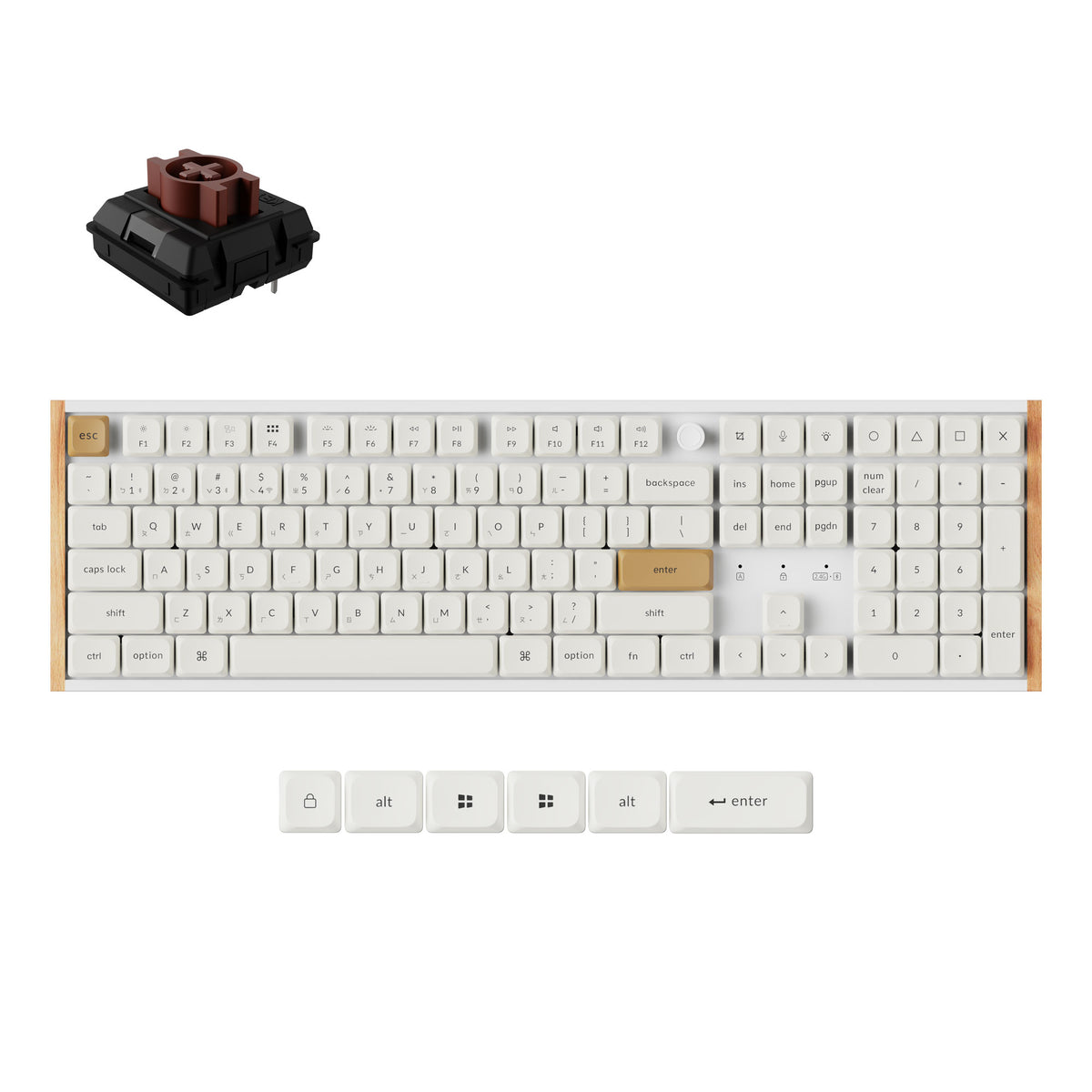Keychron K5 Ultra 8K 矮軸 無線客製化機械鍵盤(注音版本)