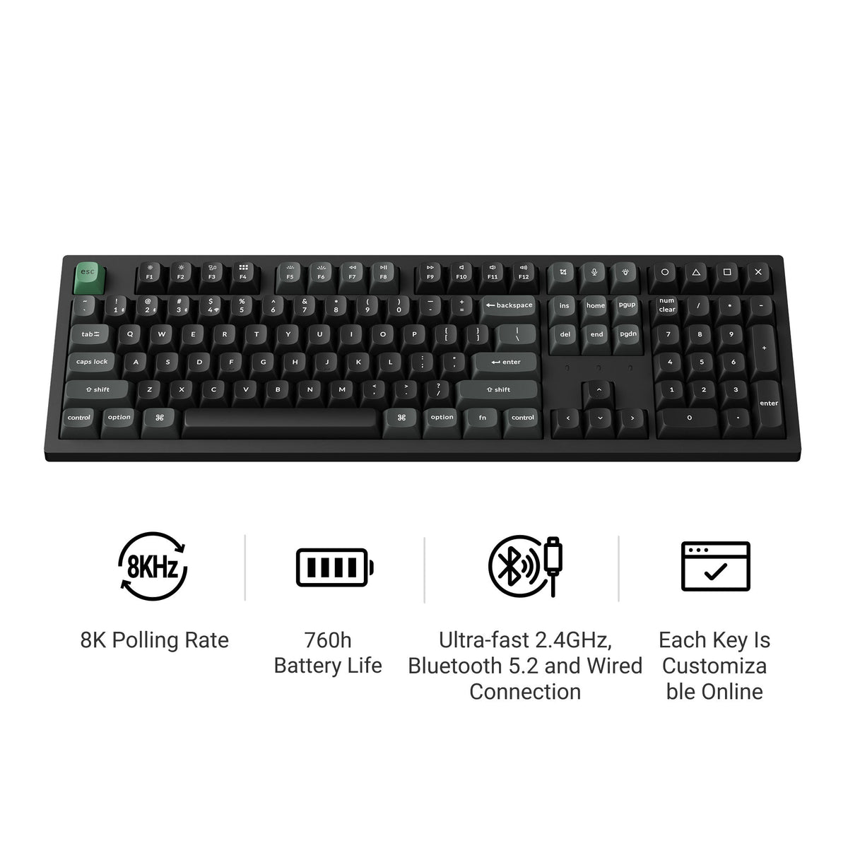 Keychron K10 Ultra 8K 無線客製化機械鍵盤(注音版本)