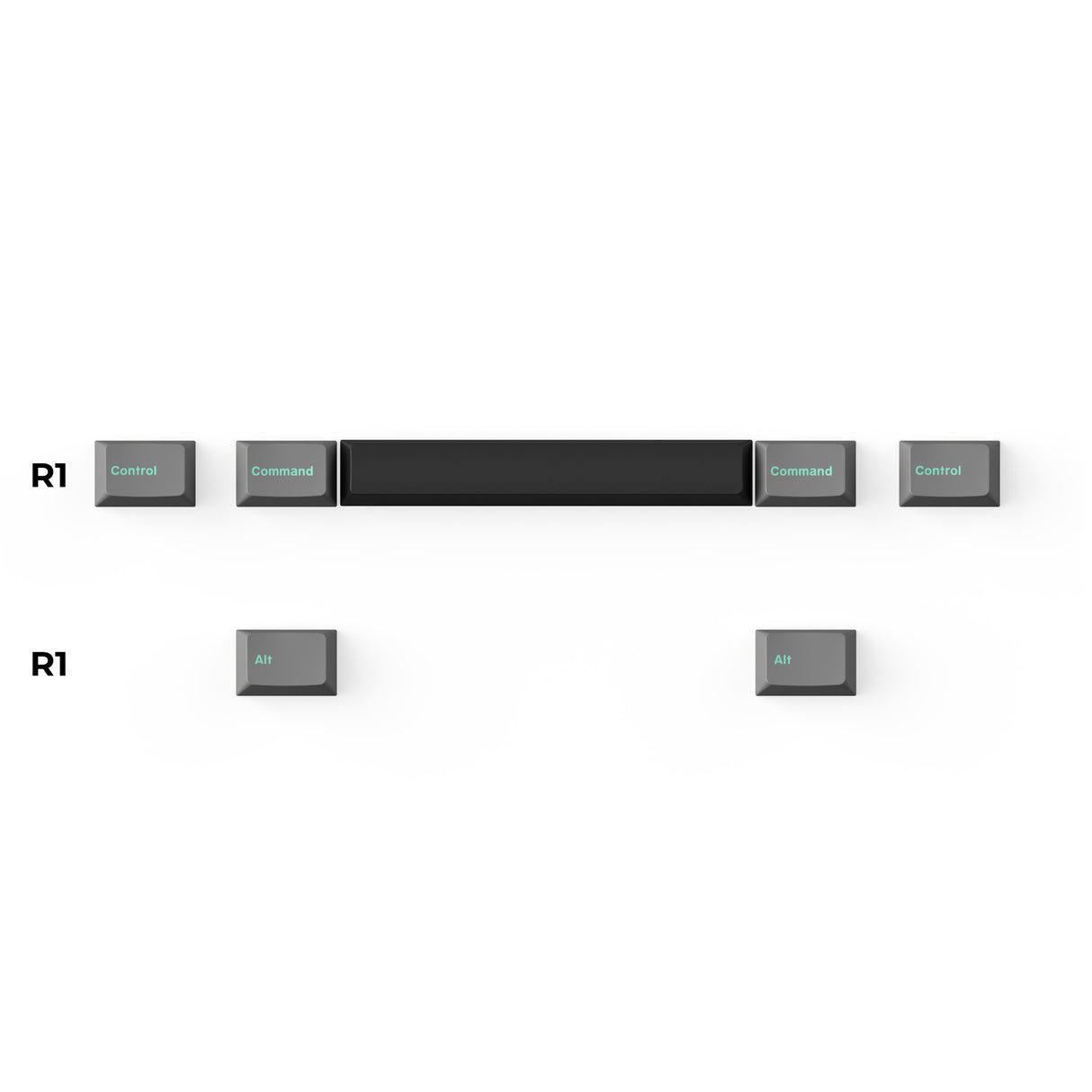 Cherry高度 雙色注塑 PBT材質 駭客薄荷鍵帽