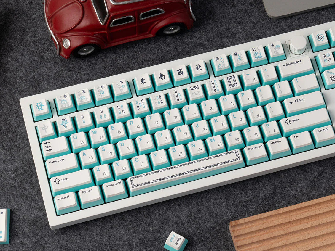 OEM高度 熱昇華 PBT材質 麻將鍵帽 注音版本