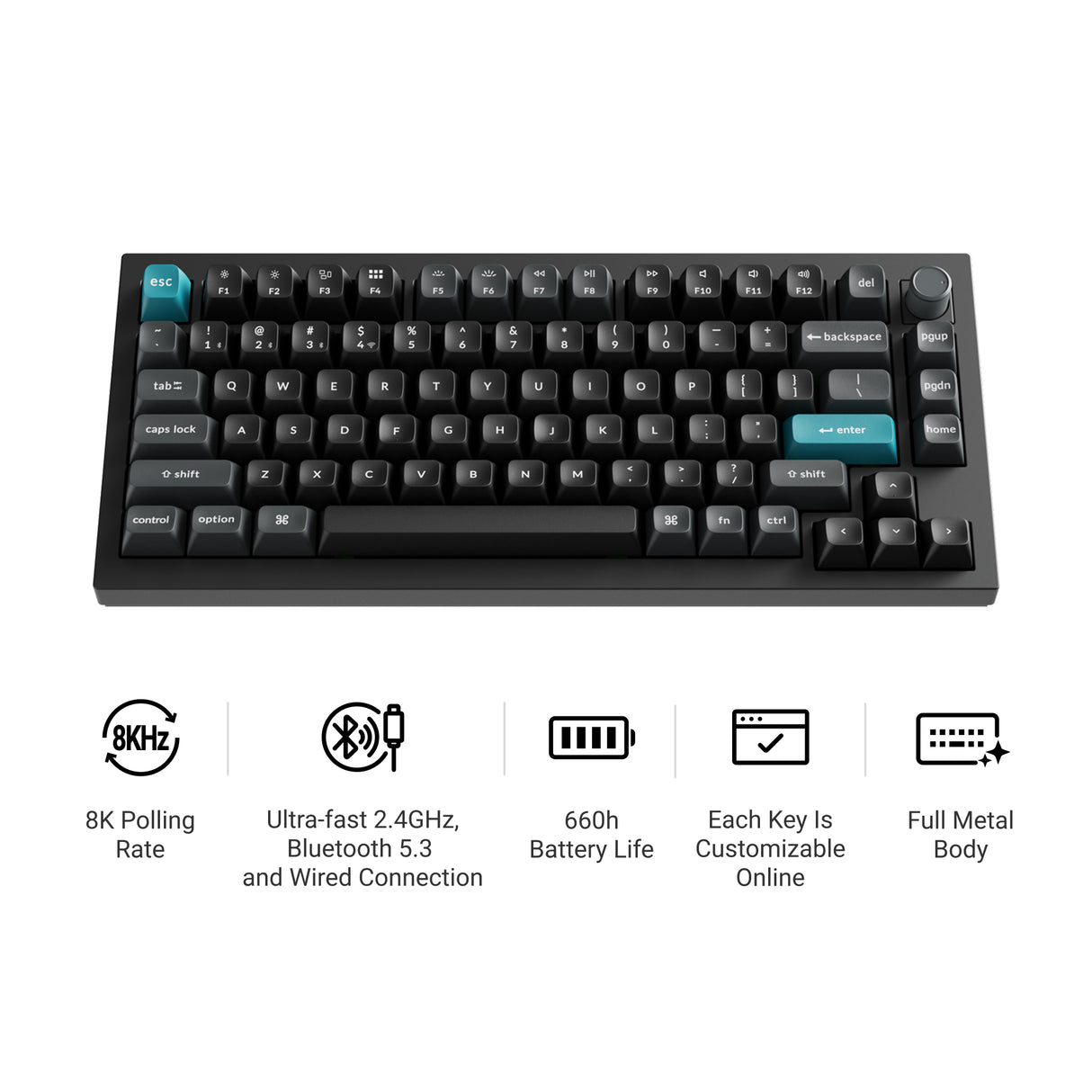 Keychron Q1 Ultra 8K 無線客製化機械鍵盤(注音版本)