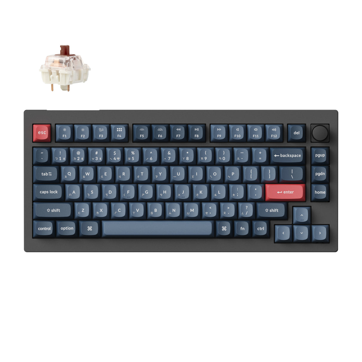 Keychron V1 Max QMK/VIA 無線客製化機械式鍵盤(注音版本)