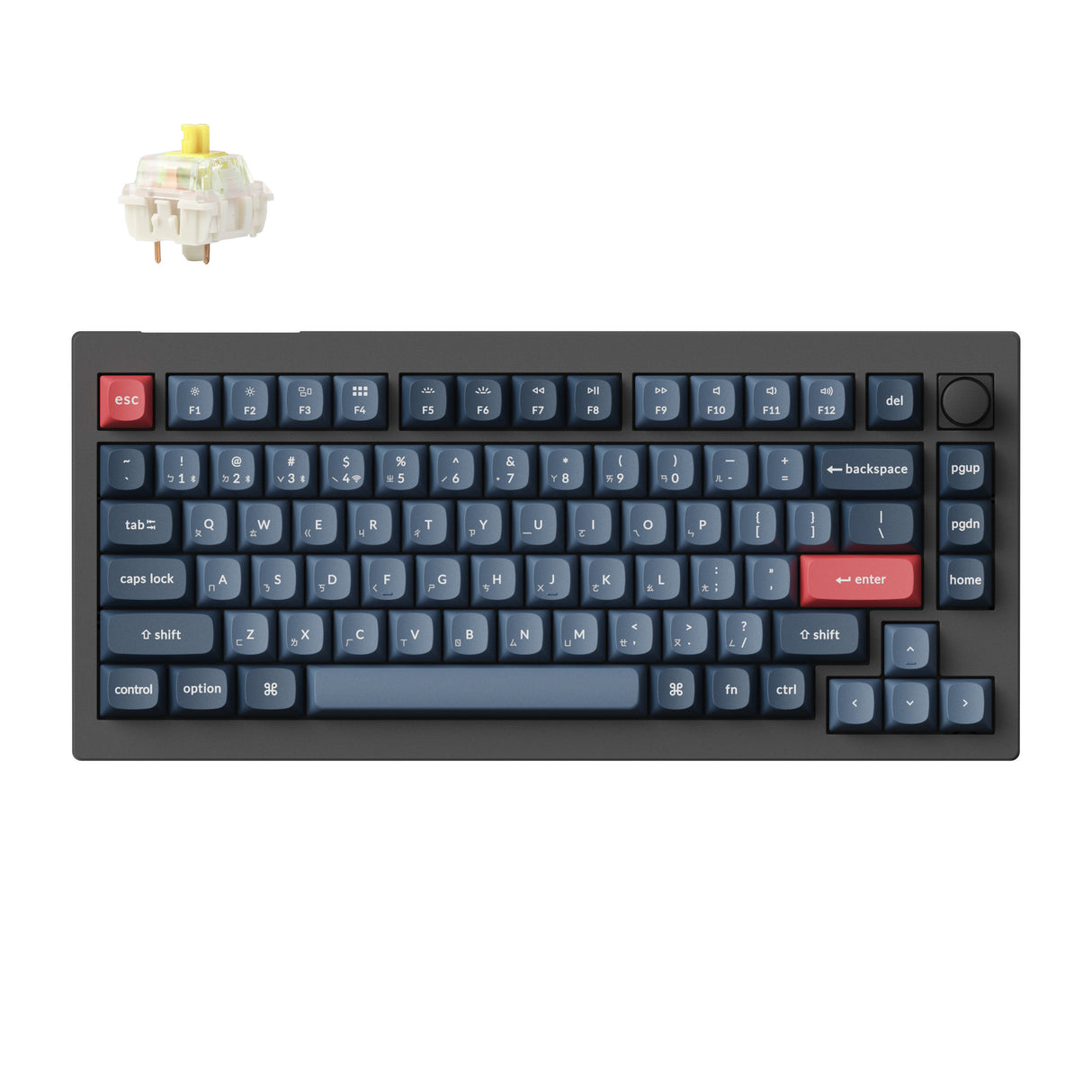 Keychron V1 Max QMK/VIA 無線客製化機械式鍵盤(注音版本)