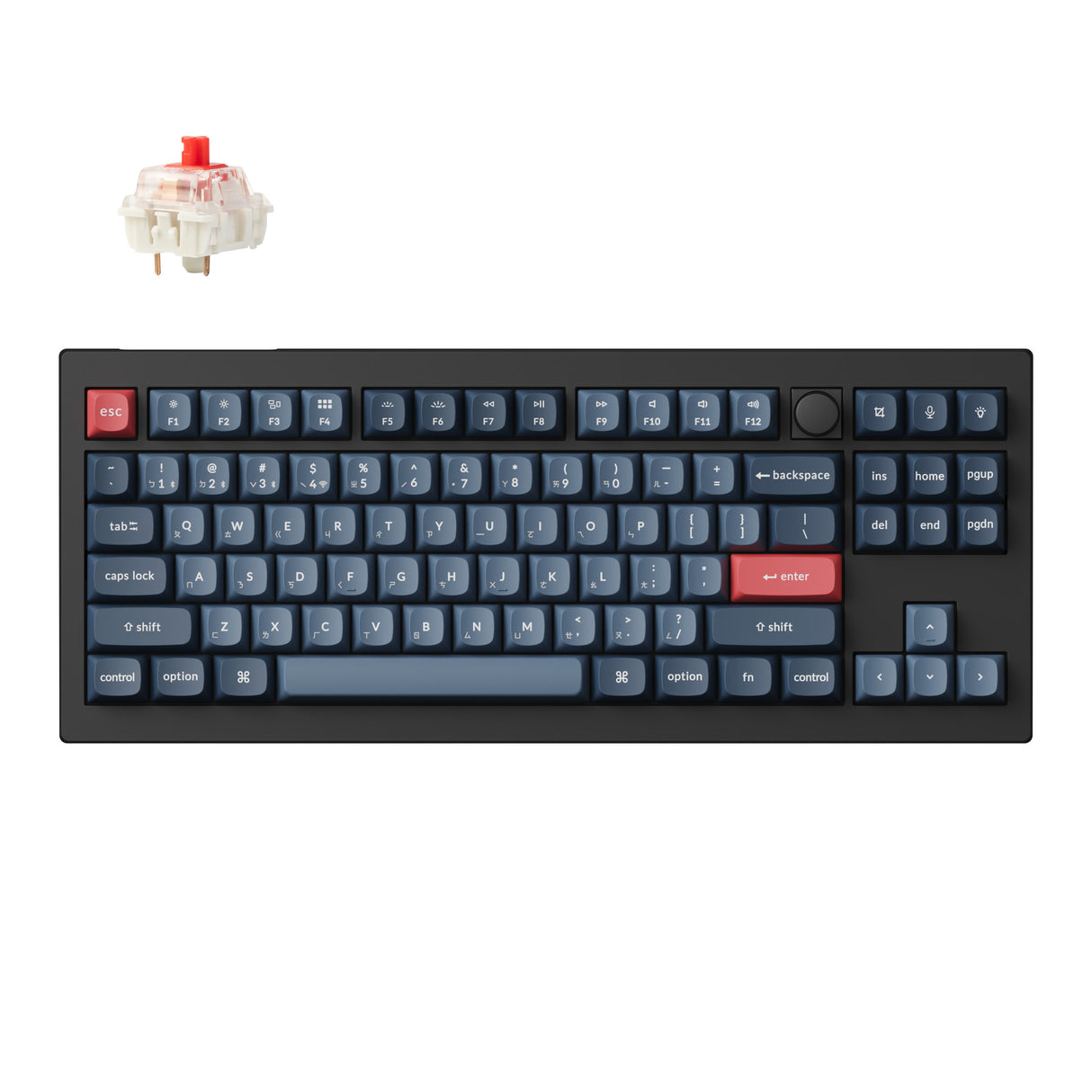 Keychron V3 Max QMK/VIA 無線客製化機械鍵盤(注音版本)