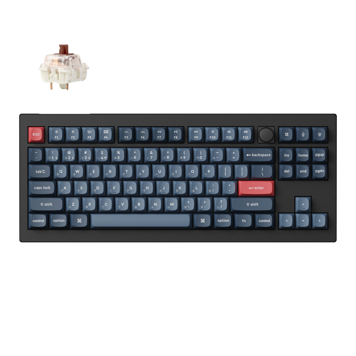 Keychron V3 Max QMK/VIA 無線客製化機械鍵盤(注音版本)