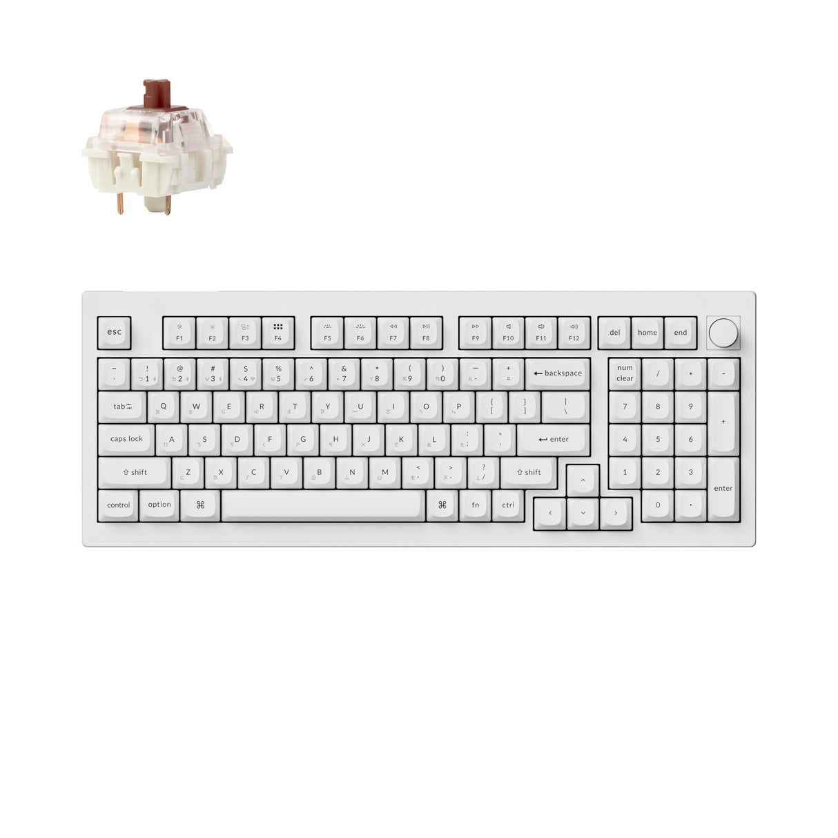 Keychron V5 Max QMK/VIA 無線客製化機械式鍵盤(注音版本)