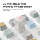 Big Kitty Paw Key 3D Files For Customization