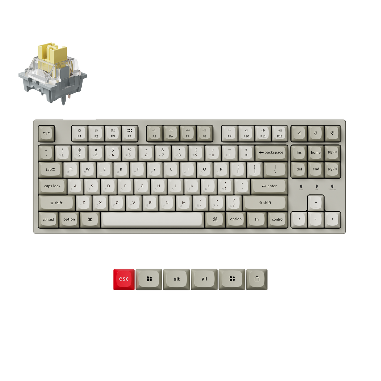 Keychron C1 Pro 8K QMK 有線機械鍵盤(注音版本)