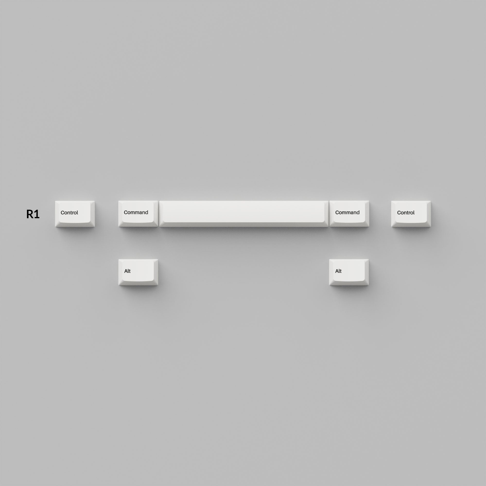 Cherry高度 雙色注塑 PBT材質 全白鍵帽