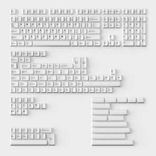 Cherry高度 雙色注塑 PBT材質 全白鍵帽