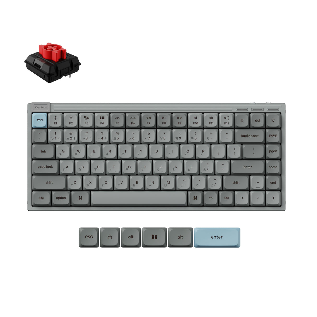 Keychron J9 QMK 矮軸 無線機械鍵盤(注音版本)