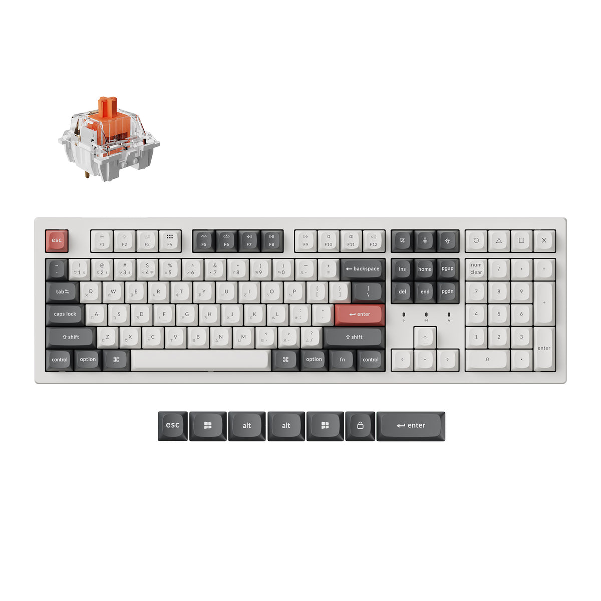 Keychron K10 Ultra 8K 無線客製化機械鍵盤(注音版本)