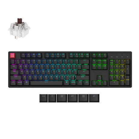 Keychron K10 QMK 無線機械鍵盤 第二代(英文版本-送注音轉印貼紙)
