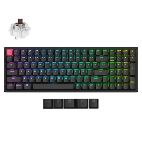 Keychron K4 QMK 無線機械鍵盤 第三代(英文版本-送注音轉印貼紙)