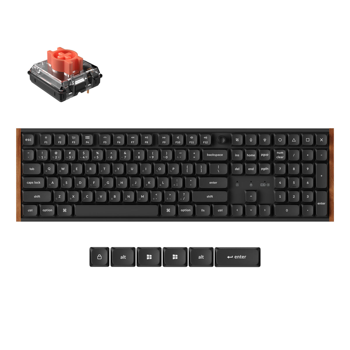 Keychron K5 Ultra 8K 矮軸 無線客製化機械鍵盤(注音版本)