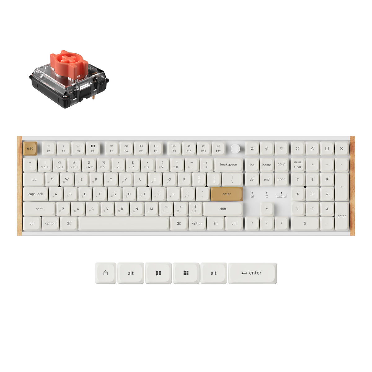 Keychron K5 Ultra 8K 矮軸 無線客製化機械鍵盤(注音版本)