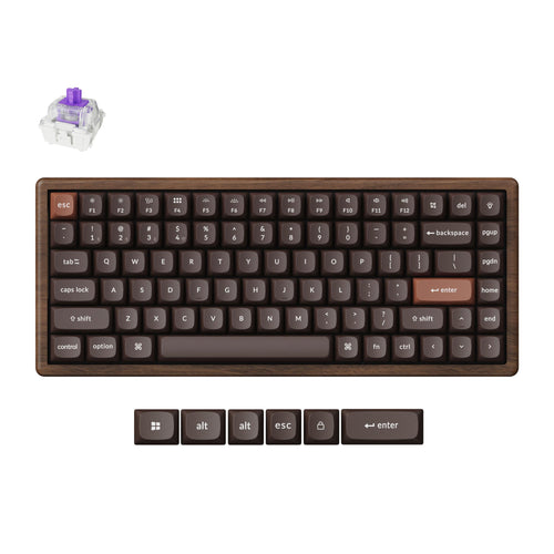 K2 HE Swappable RGB Backlight Nebula Switch - All-Wood Special Edition