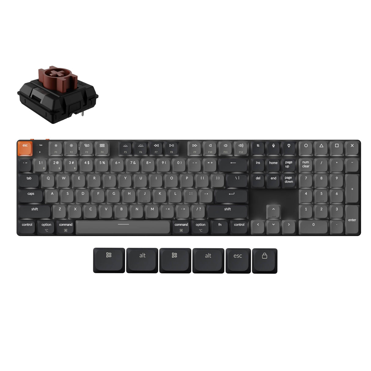 Keychron K5 QMK 無線機械鍵盤 第二代(英文版本-送注音轉印貼紙)