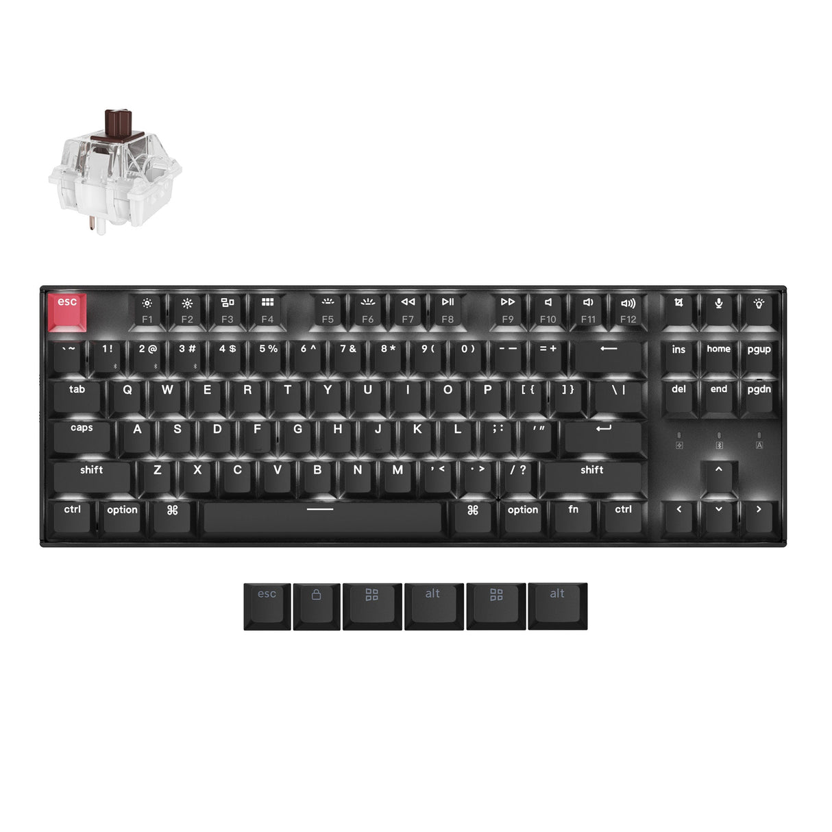 Keychron K8 QMK 無線機械鍵盤 第二代(英文版本-送注音轉印貼紙)