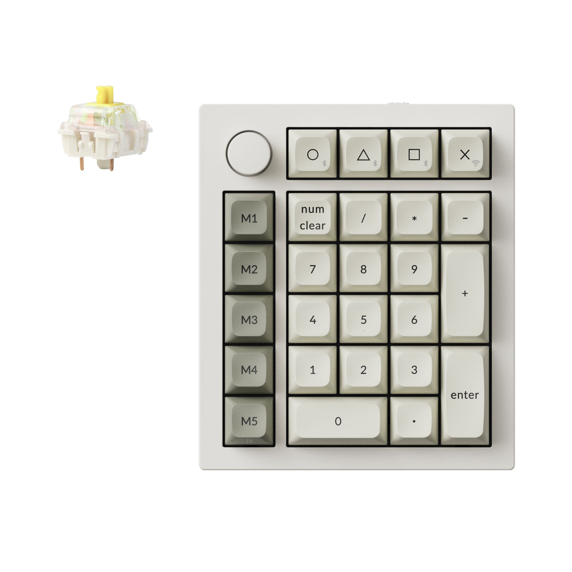 Keychron（キークロン） 茶軸　美品 MAX Q0 keychron Keychron テンキー レトロ QMK Max K0 キーボード
