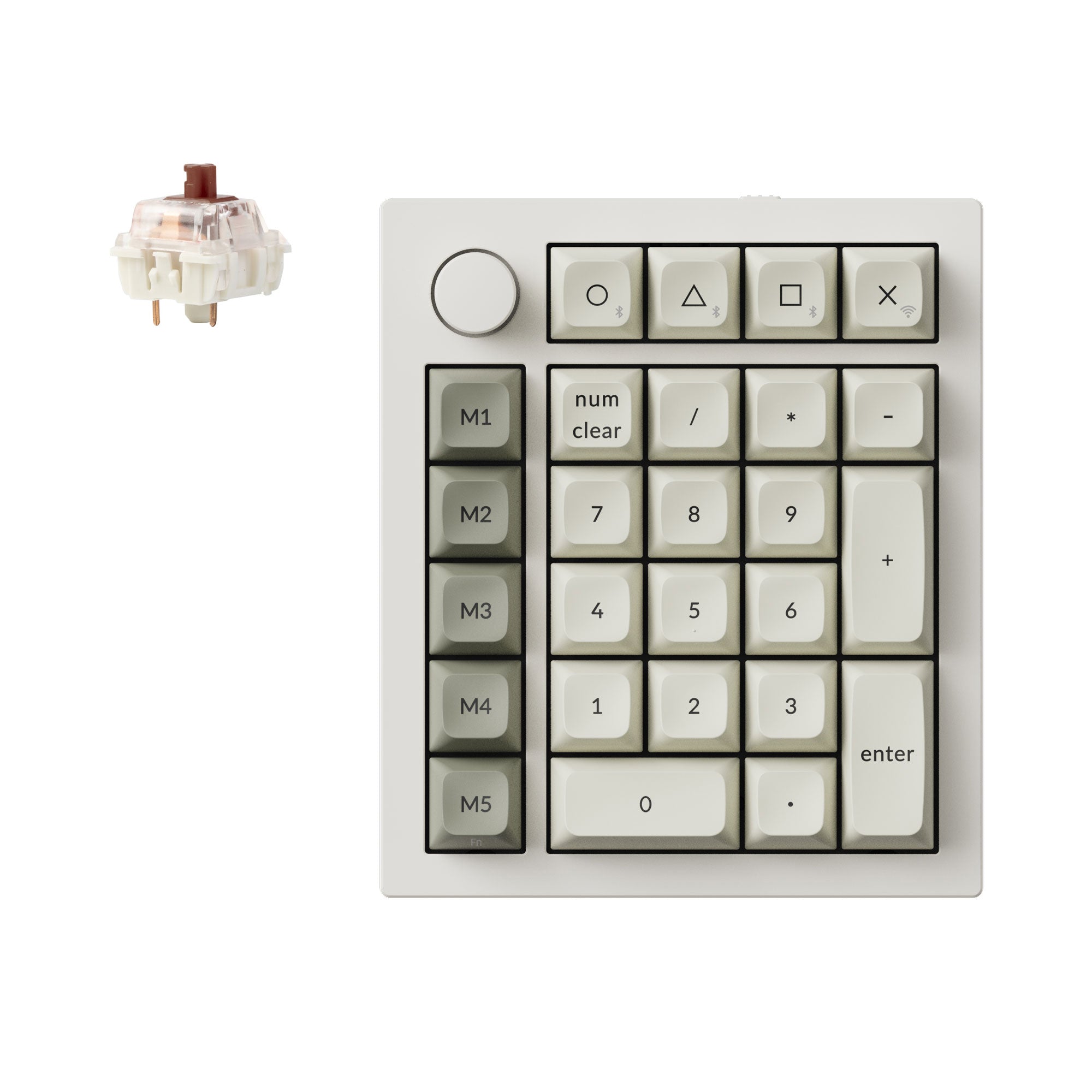 【美品】Keychron Q0 Max 茶軸 Keychron Q0 Max QMK 全鋁無線數字鍵盤– Keychron Taiwan