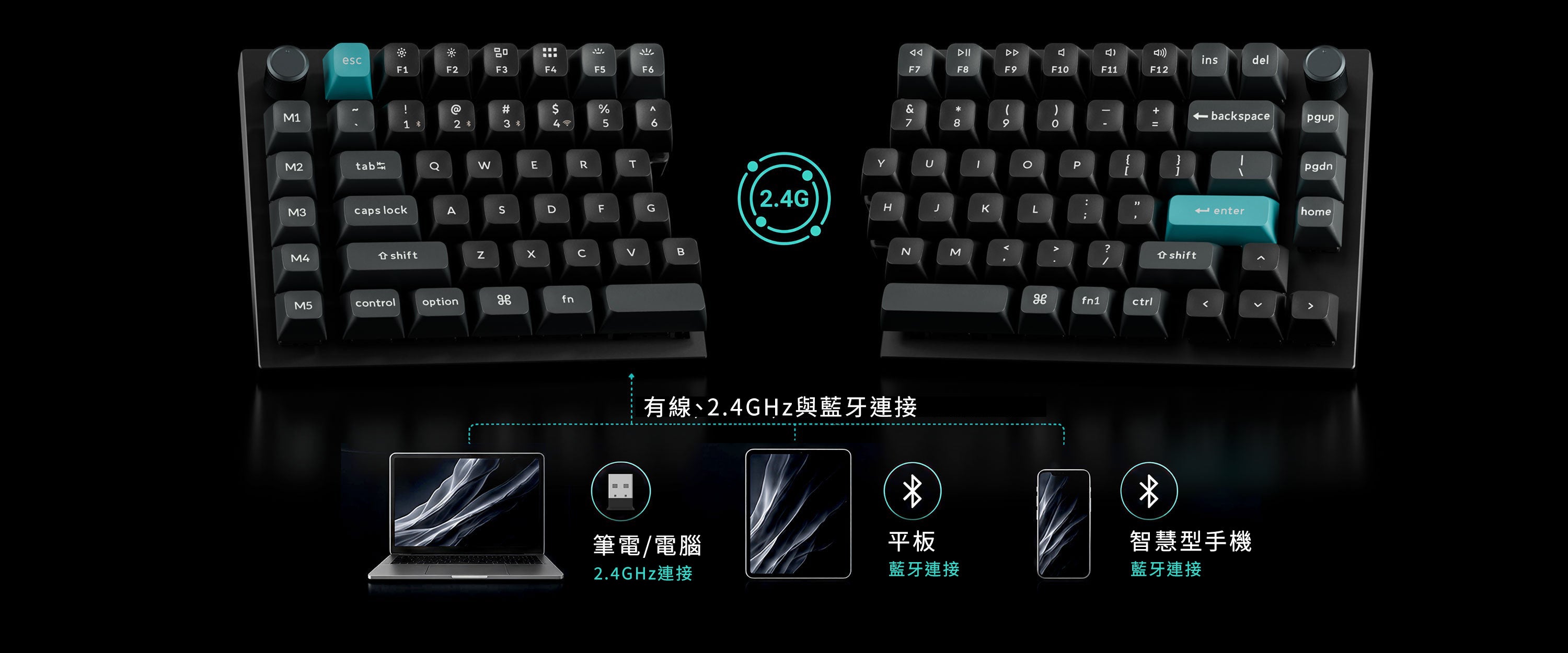キーボード Keychron Q11 Ultra 8K Keychron Q11 Ultra 8K 分離式無線客製化機械鍵盤(英文版本