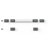 Cherry高度 雙色注塑 PBT材質 灰白藍三色鍵帽