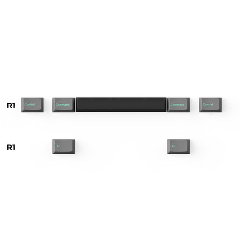 Cherry高度 雙色注塑 PBT材質 駭客薄荷鍵帽