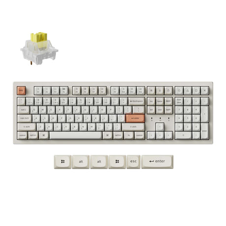 Keychron K10 Max ZMK Wireless Mechanical Keyboard retro pastel 