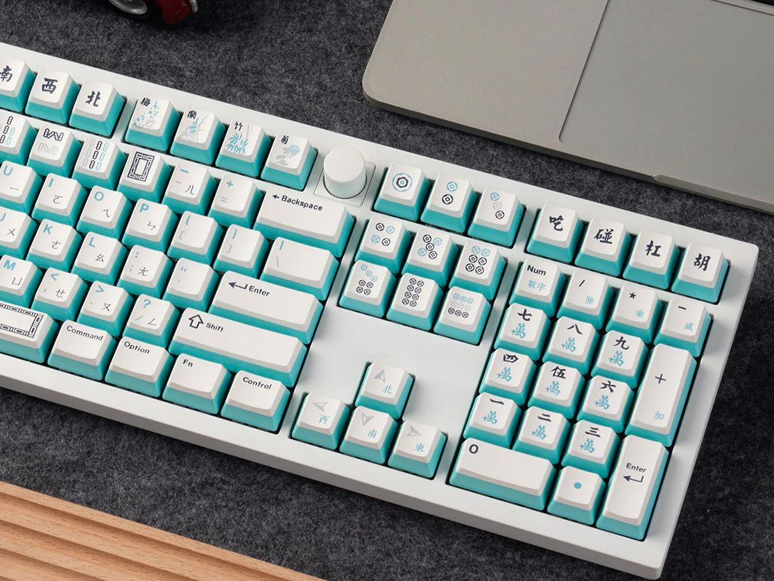 OEM高度 熱昇華 PBT材質 麻將鍵帽 注音版本