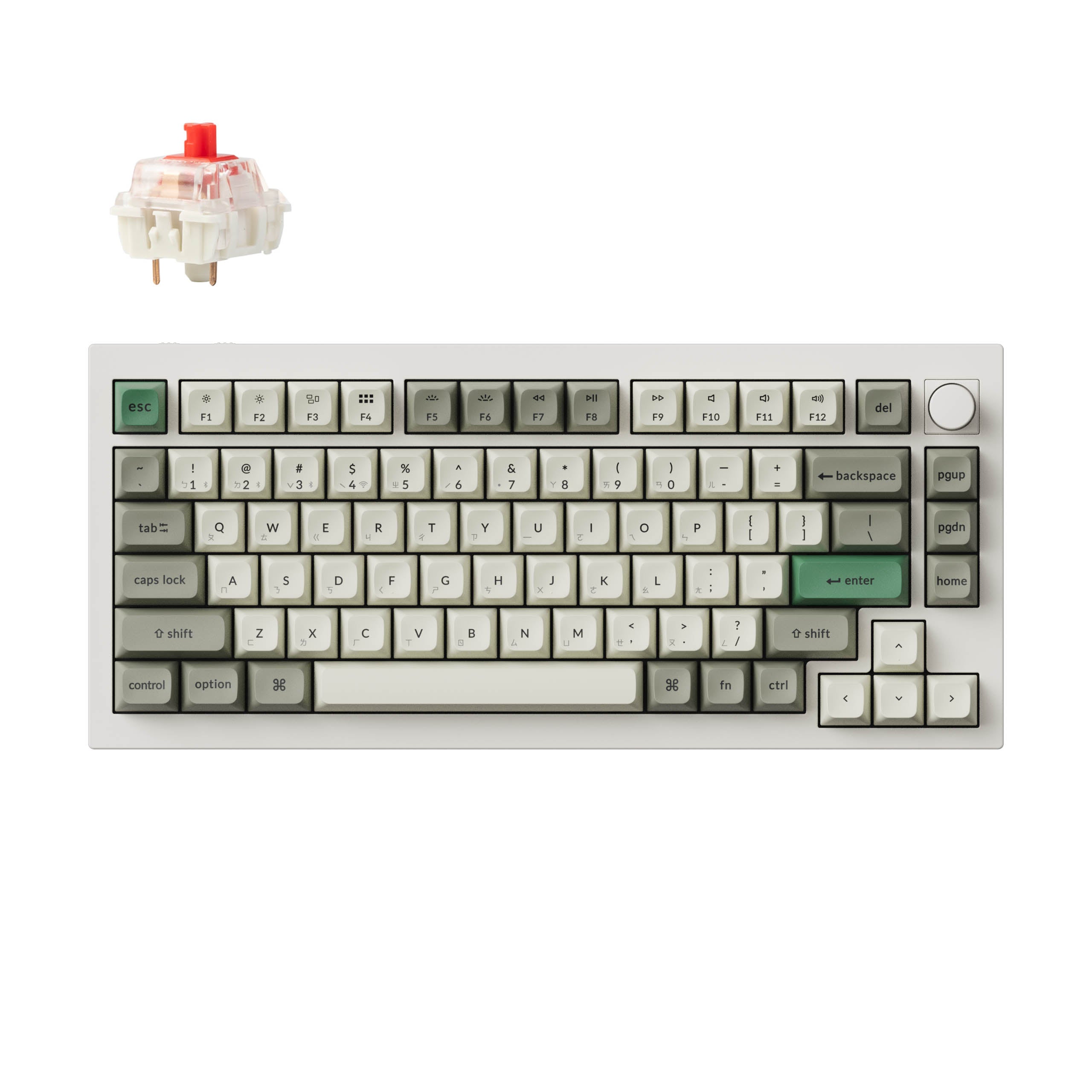 Keychron Q1 Max QMK/VIA 全鋁客製化無線機械式鍵盤(注音版本
