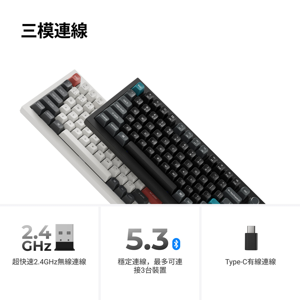 Keychron Q1 Ultra 8K 無線客製化機械鍵盤(注音版本)