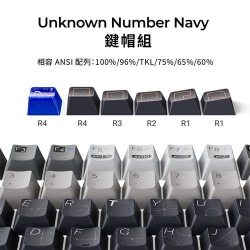 Cherry高度 熱昇華 PBT材質 未知編號 海軍藍鍵帽