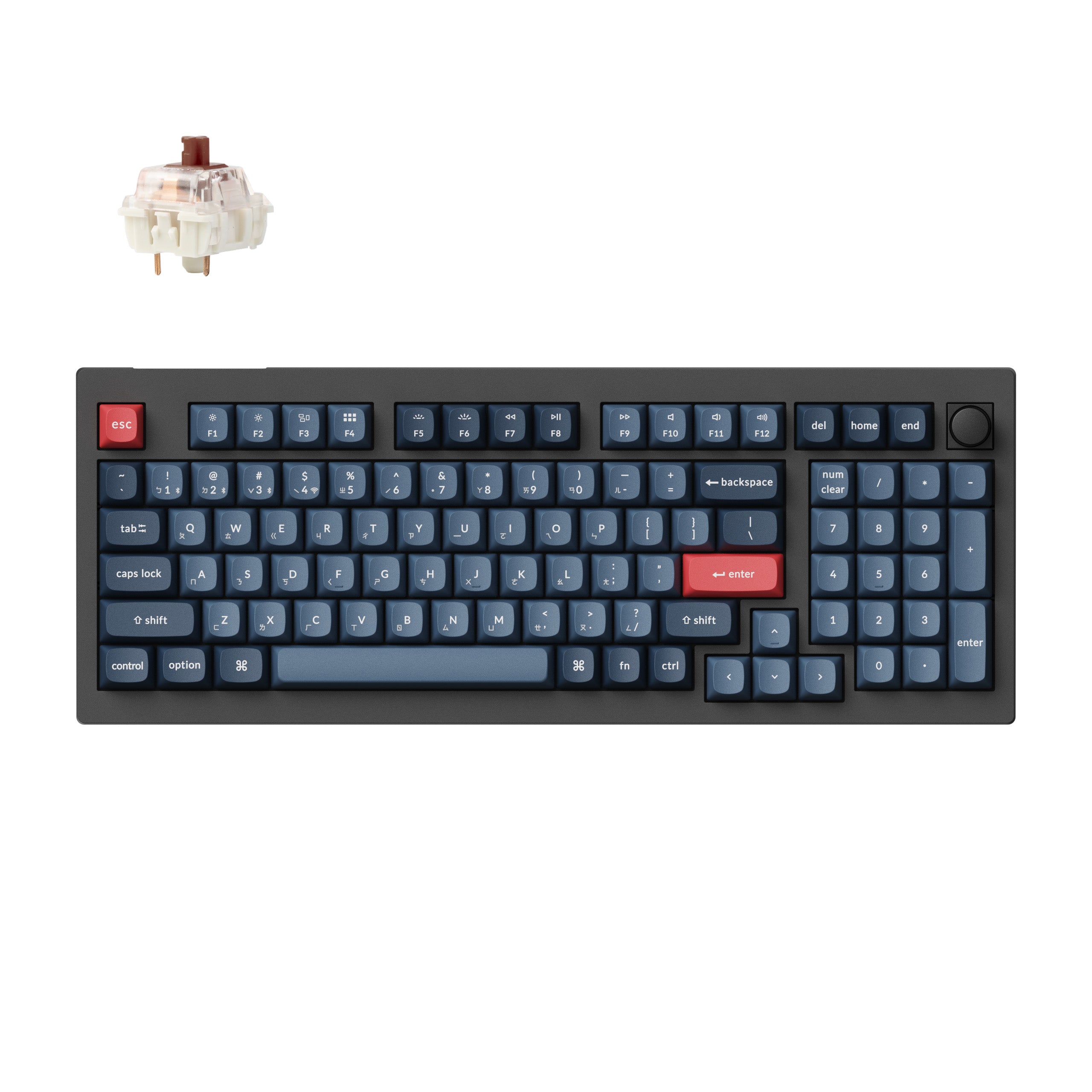 Keychron V5 Max QMK/VIA 無線客製化機械式鍵盤(注音版本) – Keychron