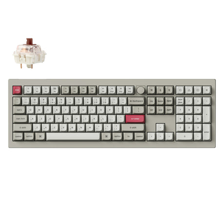 Keychron V6 Max QMK/VIA 無線客製化機械式鍵盤(注音版本)