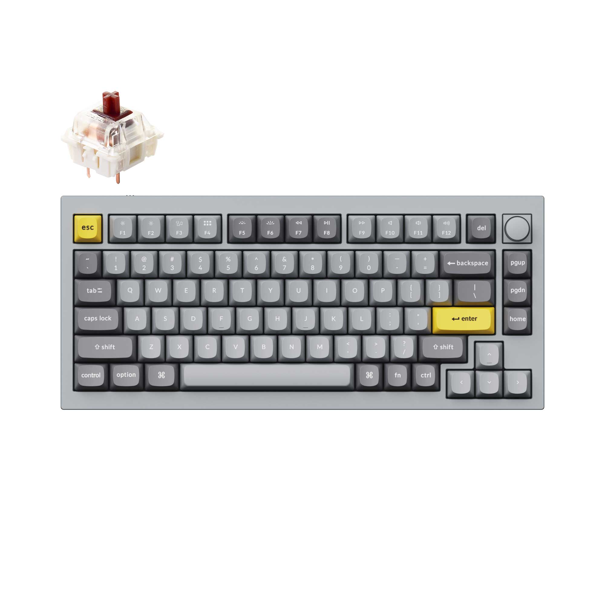 【美品】Keychron Q1 Keychron Q1 Wired 75% Mechanical Keyboard Review: The