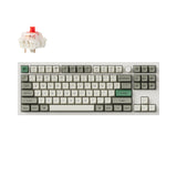 Keychron Q3 Max QMK VIA Wireless Custom Mechanical Keyboard 80% Layout Aluminum White Fully Assembled Knob for Mac Windows Linux Gateron Jupiter Red